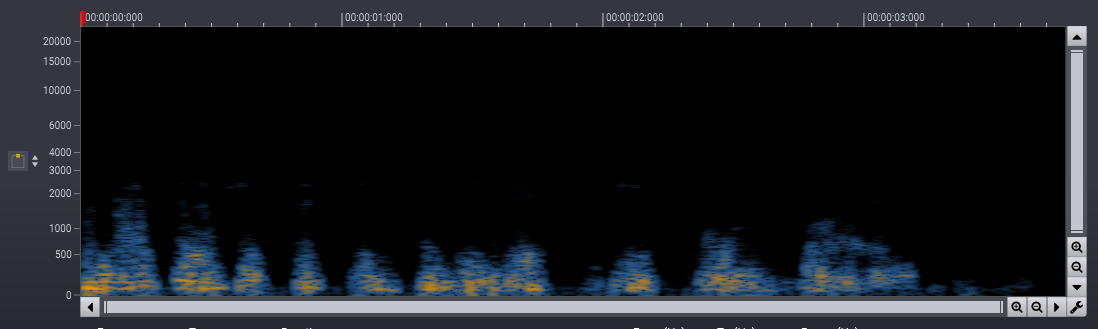 Spectrogram of the difference between the phase-aware and real-valued processing.